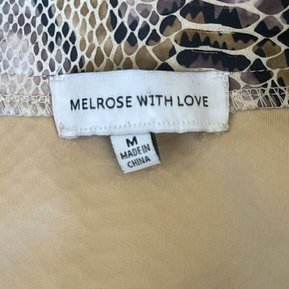 Snake Print Mini Skirt Size: M - Picture 4 of 6